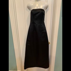 Jessica McClintock for Gunne Sax Black Strapless Gown Size 9/10